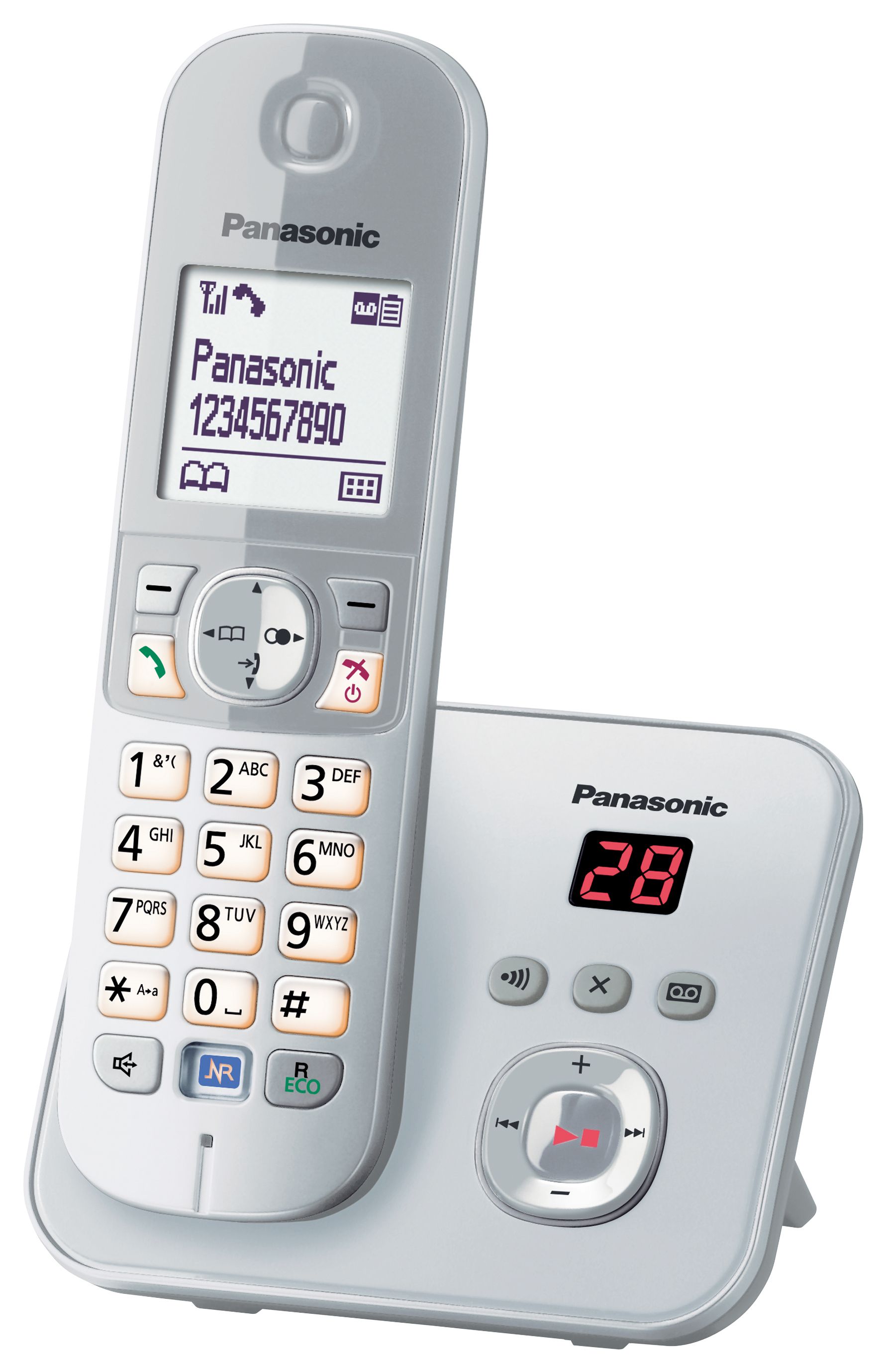 Panasonic DECT-Telefon KX-TG6821GS (Silber)