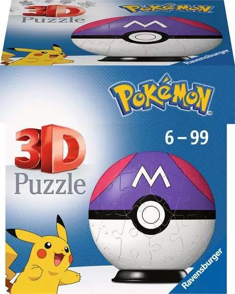 Ravensburger 3D Puzzle Ball Puzzle-Ball Pokémon Meisterball 11564