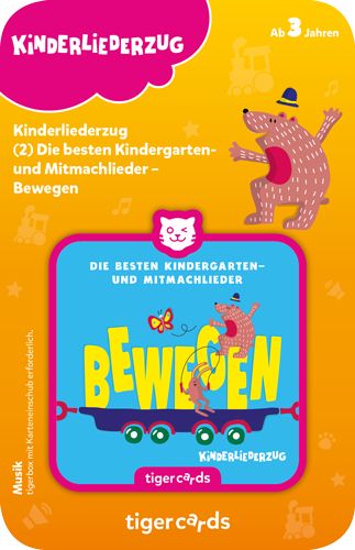 Tiger Media Kinderliederzug (2): Die besten Kindergarten- und Mitmachlieder - BEWEGEN TIG4158