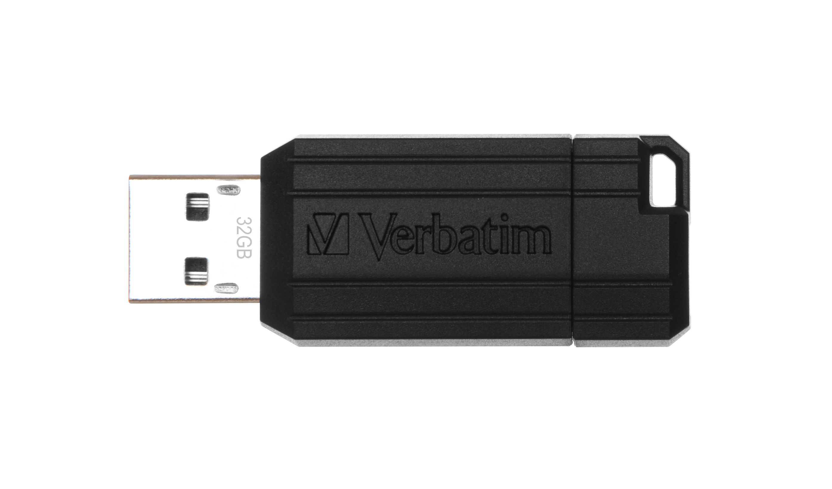 Verbatim PinStripe - USB-Stick 32 GB - Schwarz 49064