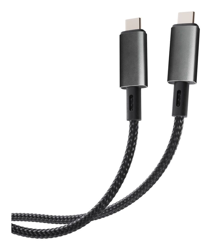 Vivanco 10 Gbit/s USB C auf USB C Männlich bis 100 W 1 m 64011 (Schwarz)